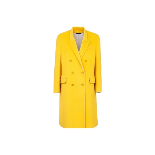 Fendi Желтое Мужское Пальто