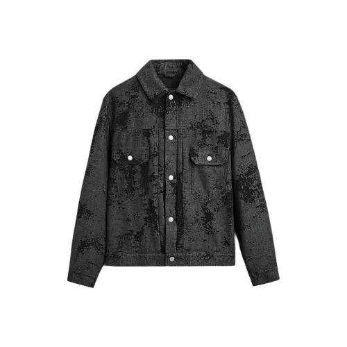 ZARA Черные Мужские Джинсовые Куртки