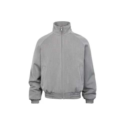 MADE EXTREME Хлопковый пуховик унисекс серый