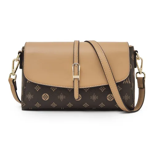 Old Man's Head Сумка через плечо из синтетической кожи стандартная женская кофейного цвета