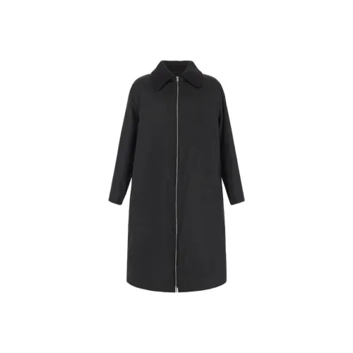 JIL SANDER Мужское черное пальто