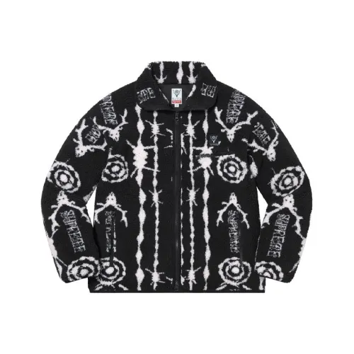 Supreme Co Branded В избранном Унисекс Бархатные куртки