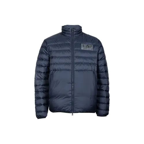 EMPORIO ARMANI EA7 Down Jacket Men's Blue