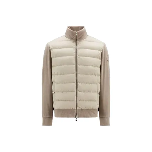 Moncler Padded Corduroy Collection Пуховик Мужской Бежевый