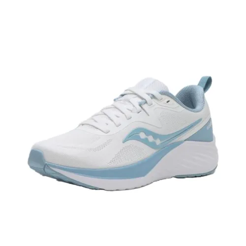 Saucony LANCER 3 Амортизаторы Slip-resistant Низкий топ Беговые кроссовки Женские Белый Синий