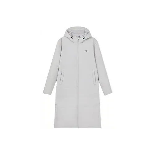 QIAODAN Хлопковый пуховик Мужской Светлый Лесной мох Серый