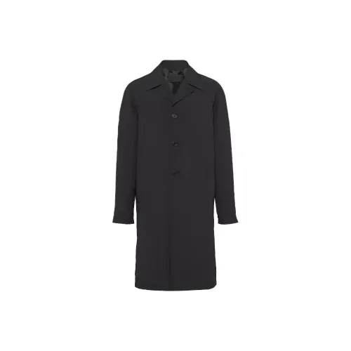 PRADA Мужское черное пальто