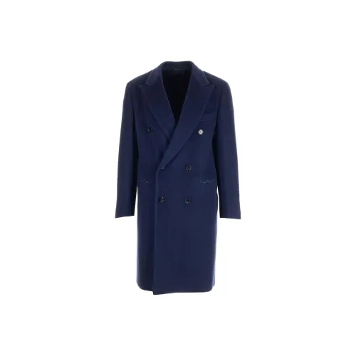 Brioni Мужское пальто морского синего цвета