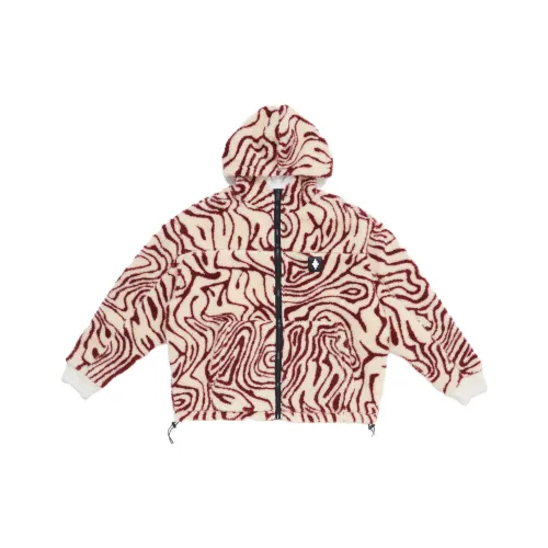 Marcelo Burlon Мужские бархатные куртки бордового цвета