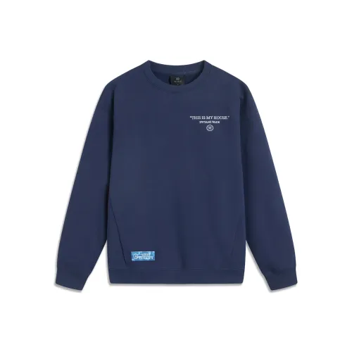 LiNing Sweatshirt Men's Dark Ship Blue