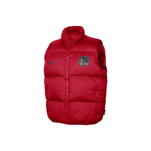 Nike x NBA Golden State Warriors PrimaLoft FW24 Городская EDITION Пуховик Жилет Мужской Университетский Красный