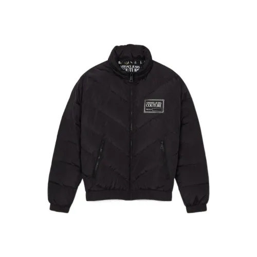 VERSACE JEANS Черный Мужской Пуховик