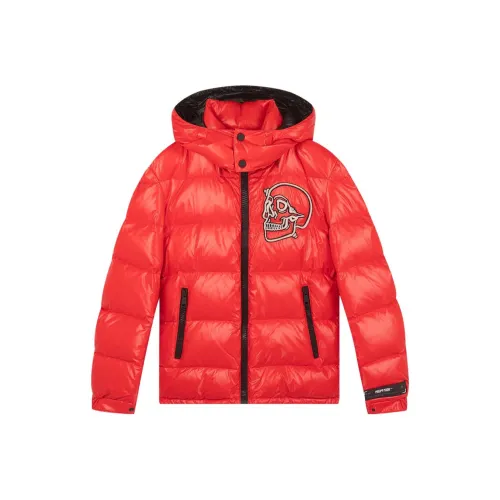 PHILIPP PLEIN Красный Мужской Пуховик