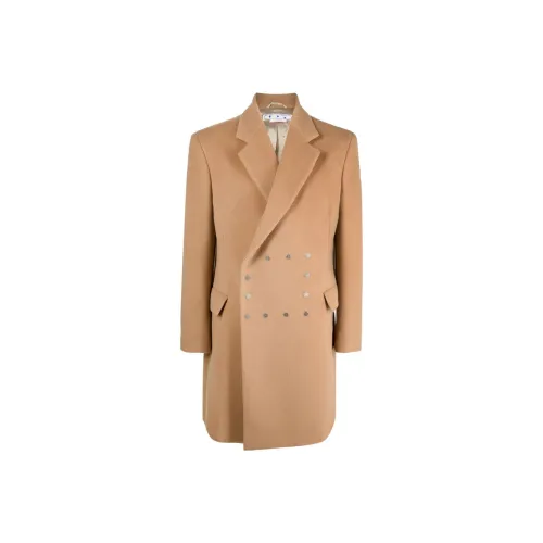 Off Белый хаки Мужское пальто