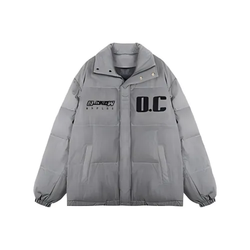 0 CROWORLD Серый Унисекс Объемные куртки (пуфы)