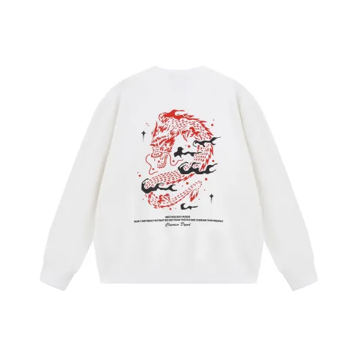 CELUCASN Свитшот с круглым вырезом Унисекс