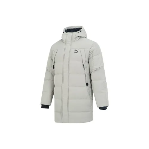 PUMA Серый Зеленый Мужской Пуховик