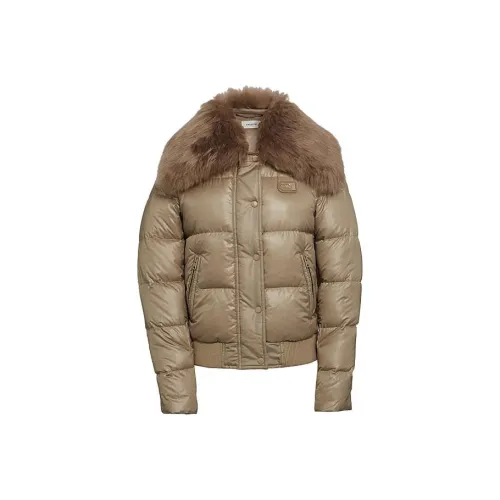 COACH Светло-коричневый Женские пуховики