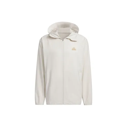 Adidas V LT WVN JKT Куртки Пальто Унисекс Белый