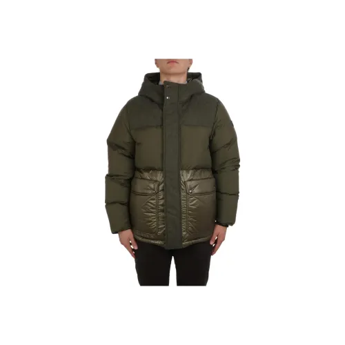 WOOLRICH Оливково-зеленый Мужской Пуховик