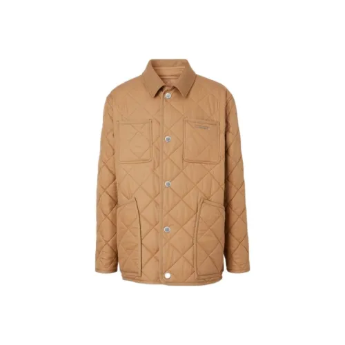 Burberry FW22 Хлопковый пуховик Мужской Коричневый