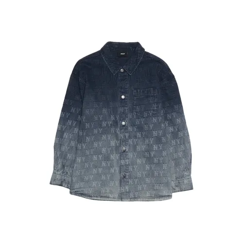 MLB Base Logo New York Yankees Denim Jacket Unisex Темно-Морской Синий