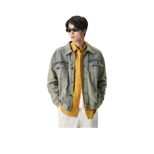 JASONWOOD Cowboy on the Run Denim Jacket Unisex Vintage Blue JASONWOOD Cowboy on the Run Деним Куртка Унисекс Винтаж Синий