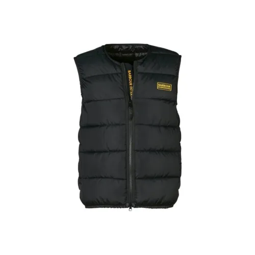 BARBOUR Мужские черные жилеты
