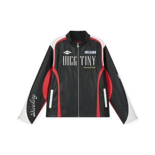 DICETINY Черно-красный Унисекс Куртки