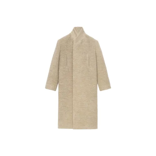 Fear Of God SS24 Season 8 Collection Шерсть Boucle Воротник-стойка Пальто-пальто Унисекс Дюна Dune