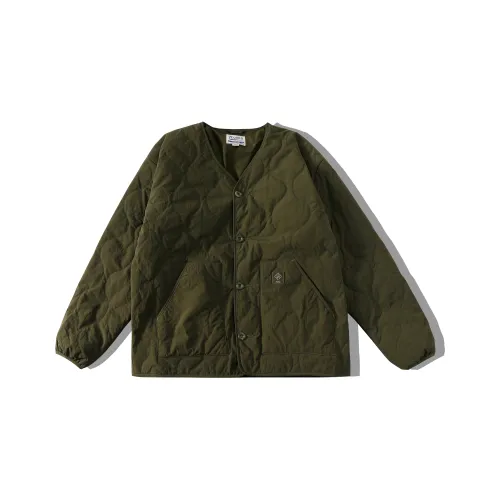 TEKABLU Армейский зеленый Унисекс Объемные куртки (пуфы)