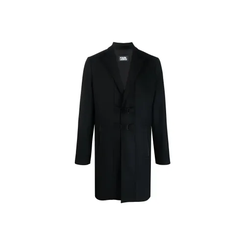 Пальто KARL LAGERFELD Мужское Черное
