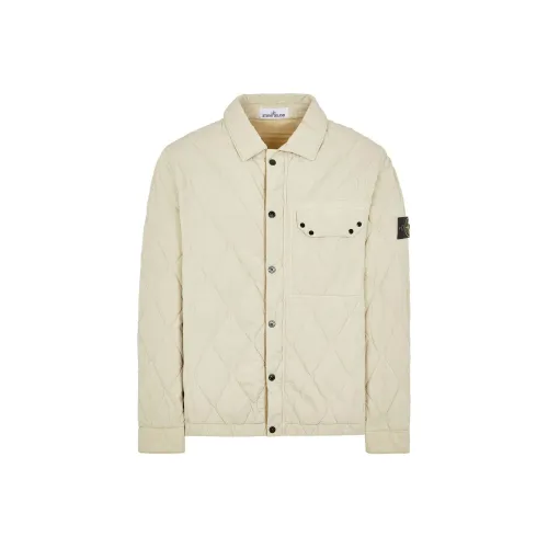 STONE ISLAND 2024 2025 Осенне-зимняя коллекция FW24 Куртка Унисекс Песочный