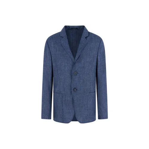 AMANI SS25 Бизнес-костюм Пальто Мужской Ночной Синий