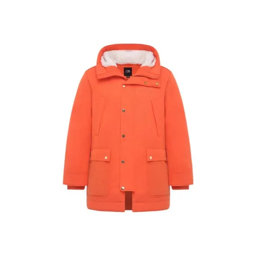 LI NING 1990 Classic Collection Пуховик Мужской Ярко-оранжевый