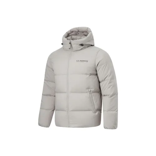 LINING Fitness Series Пуховик Мужской Скальный Серый
