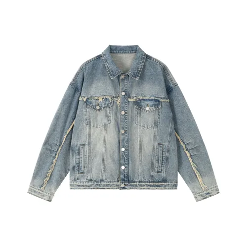 PILOTDRAGON P D 24FW Denim Jacket Unisex Blue PILOTDRAGON P D 24FW Деним Куртка Унисекс Синий