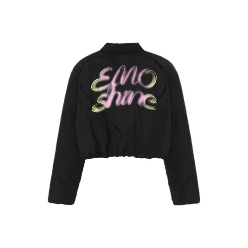 CONP Хлопковый пуховик унисекс черная текстура