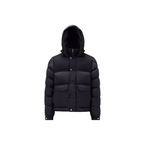 MONCLER Синий Мужской Пуховик