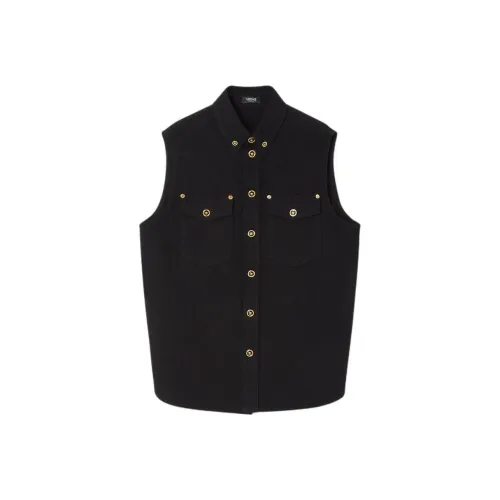 VERSACE Мужские черные жилеты