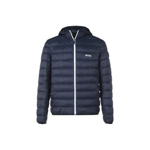 Hugo Boss Темно-синий Мужской Пуховик