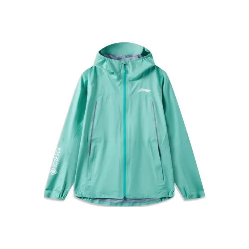 Лайнер Running Collection Водонепроницаемый Ветрозащитный And Дышащий Ветровка Унисекс Изумрудно-зеленый