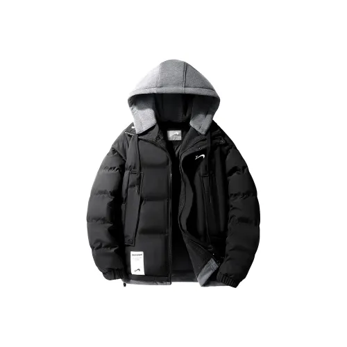 K Bird Хлопковый пуховик унисекс черного цвета