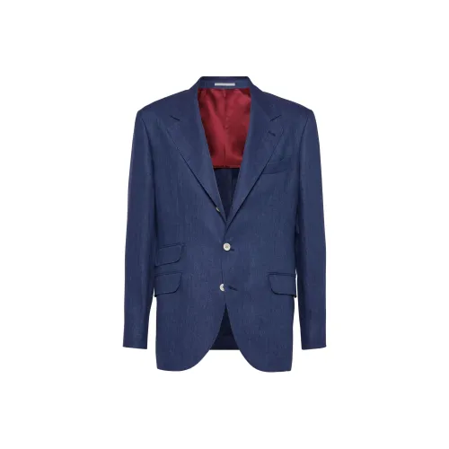 BRUNELLO CUCINELLI Синий Мужской Деловые костюмы