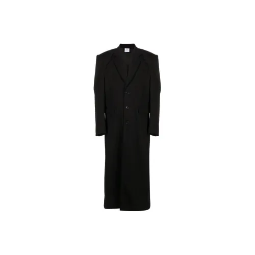 Vetements Черное Мужское Пальто