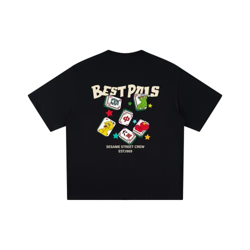 Улица Сезам Короткий рукав T-рубашки Унисекс