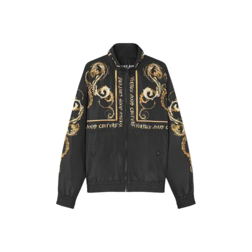 VERSACE JEANS COUTURE SS24 Куртки и Пальто Мужской Черный
