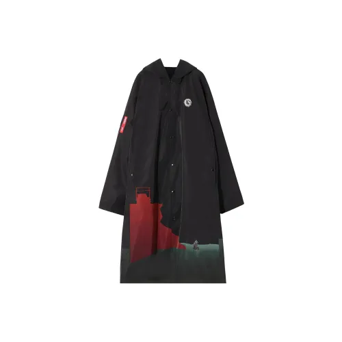 UNDERCOVER Черное Унисекс Пальто