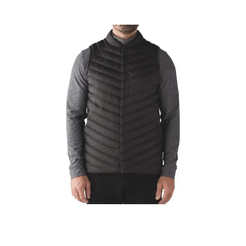 lululemon Snap Пуховый жилет Мужской Угольный черный
