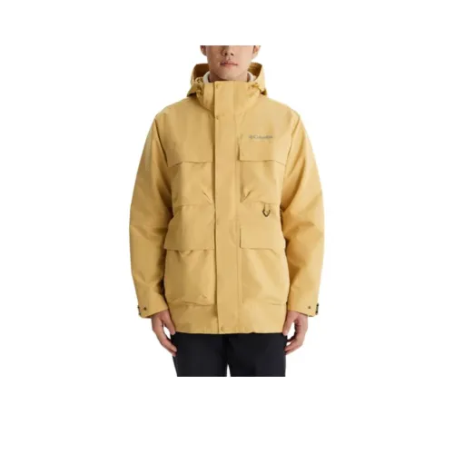 Columbia совместный бренд Transit водонепроницаемый и теплый ветровка мужская желтая